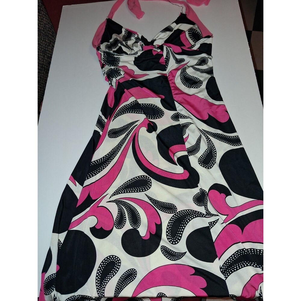 Orange Brand Women's Floral Dress White, Black, Pink Size Small
